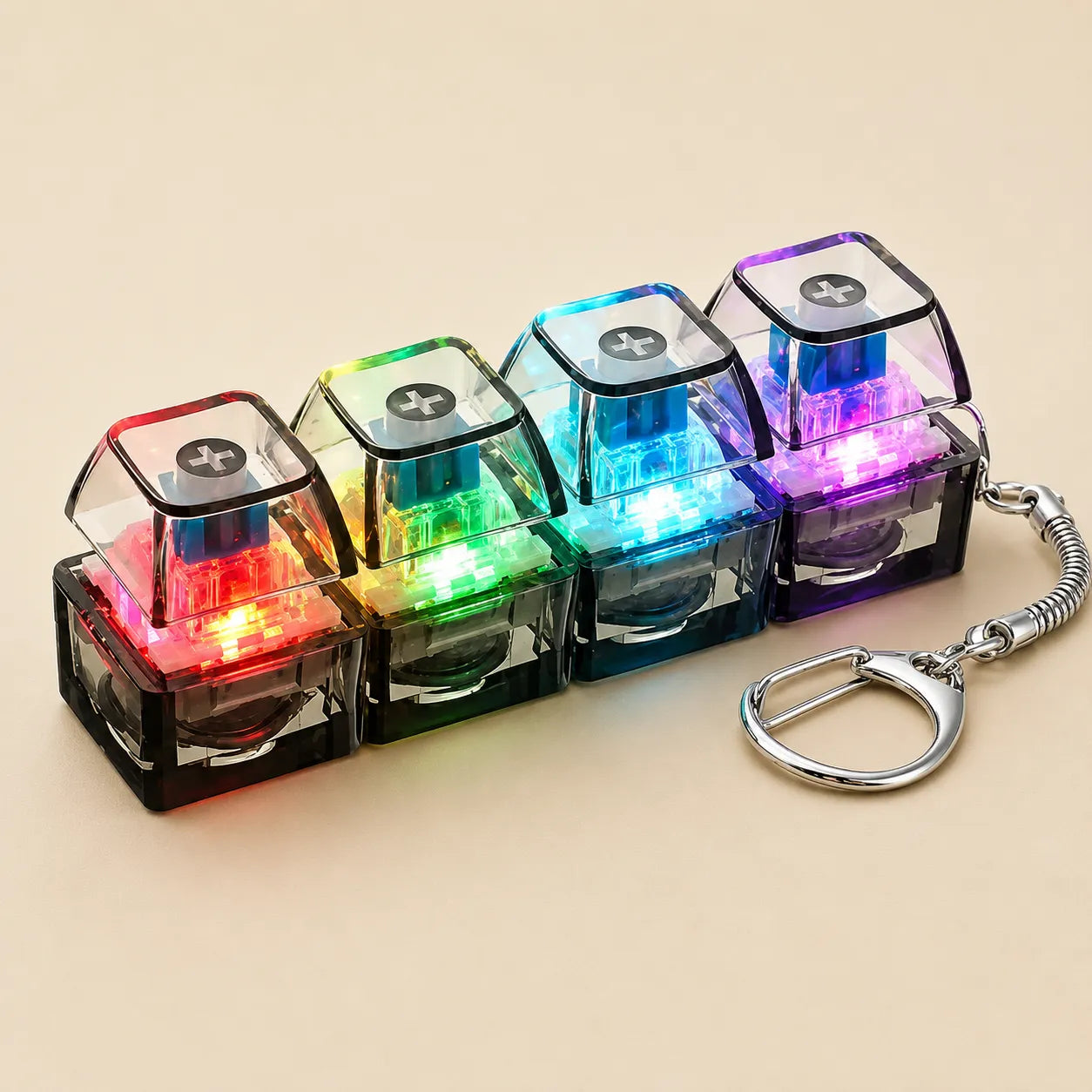 Chaveiro Antiestresse Clicker 4 Botões