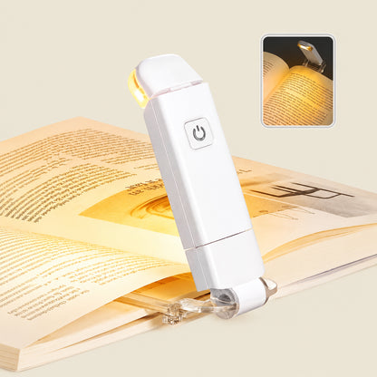 Luz de Leitura Portátil com Brilho Ajustável para Ler em Qualquer Lugar