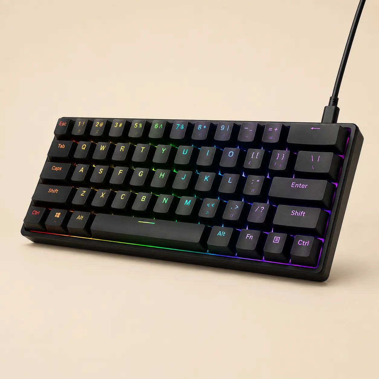 Teclado Gamer RGB Compacto para Mais Espaço e Performance