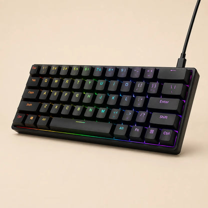 Teclado Gamer RGB Compacto para Mais Espaço e Performance
