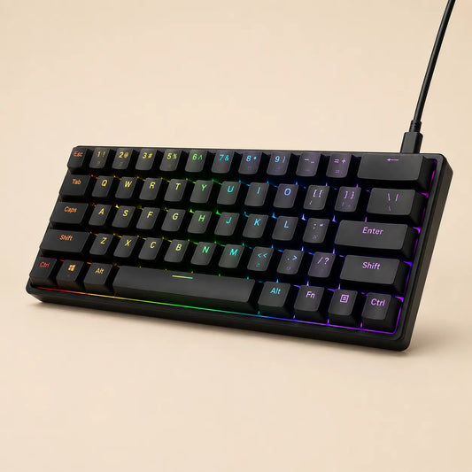 Teclado Gamer RGB Compacto para Mais Espaço e Performance