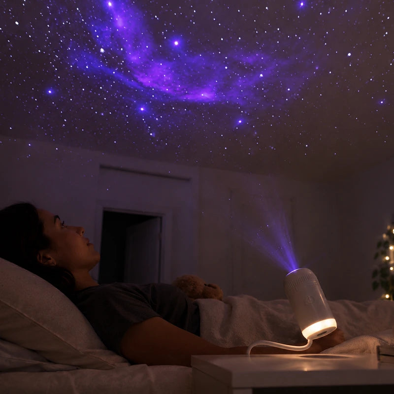 Mini Projetor Galaxy LED