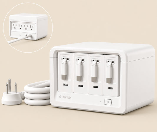 Estação de Carregamento 12 em 1 USB-C Retrátil 40W