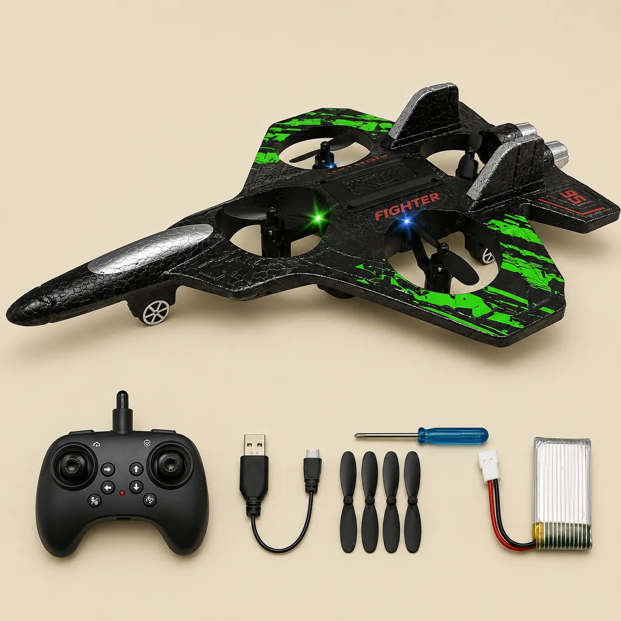 Helicóptero RC com LED