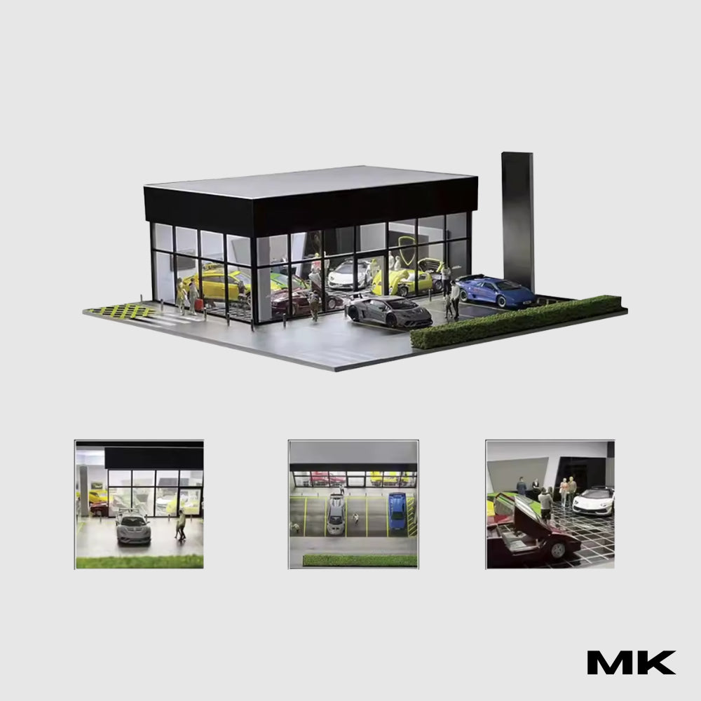 Mini Cenário 1:64 com Iluminação para Destacar Sua Coleção