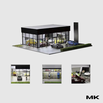 Mini Cenário 1:64 com Iluminação para Destacar Sua Coleção