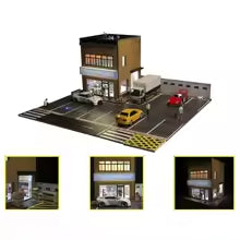 Mini Cenário 1:64 com Iluminação para Destacar Sua Coleção