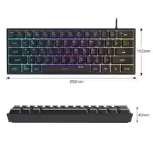Teclado Gamer RGB Compacto para Mais Espaço e Performance