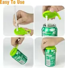 Tampa para Lata com Canudo para Beber com Mais Conforto e Higiene