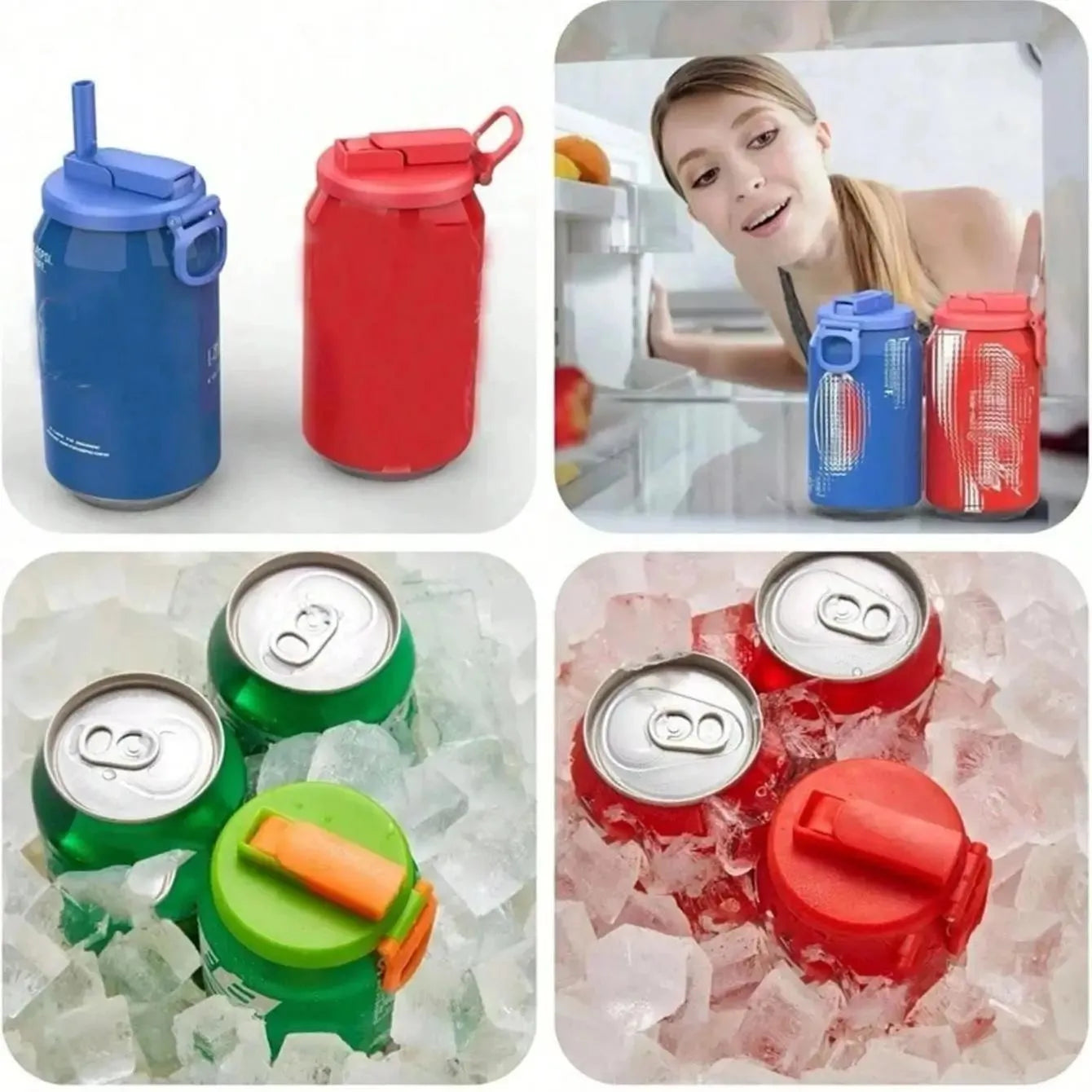 Tampa para Lata com Canudo para Beber com Mais Conforto e Higiene