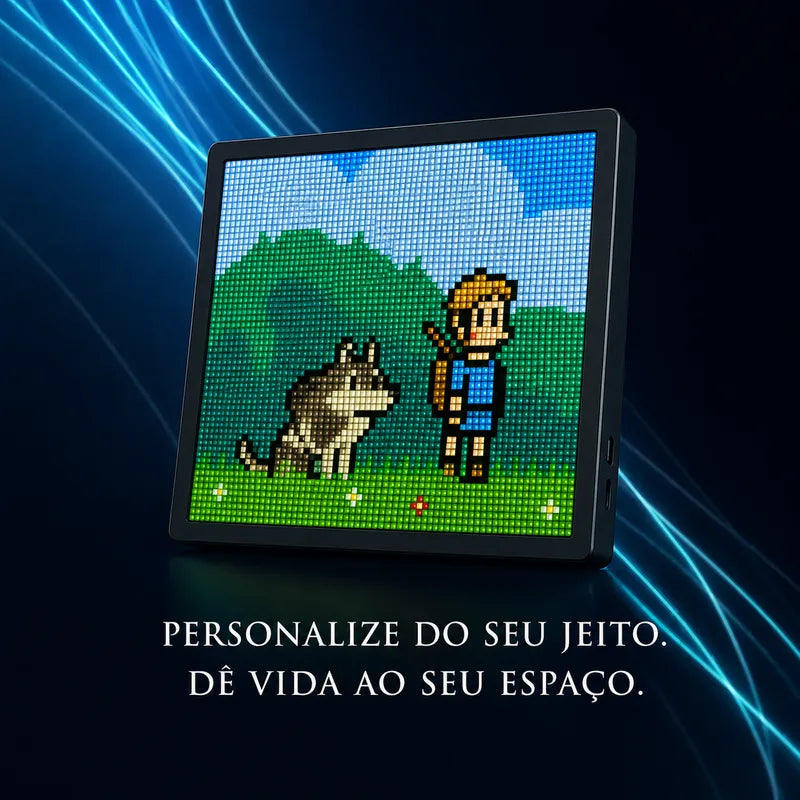 Painel Pixel LED Inteligente para Personalizar Seu Setup com Animações