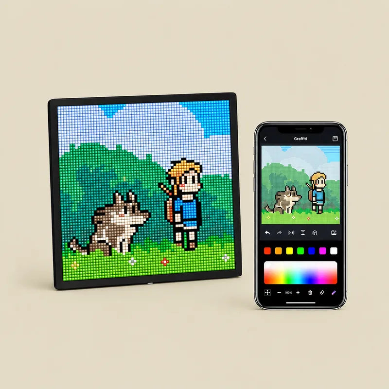 Painel Pixel LED Inteligente para Personalizar Seu Setup com Animações