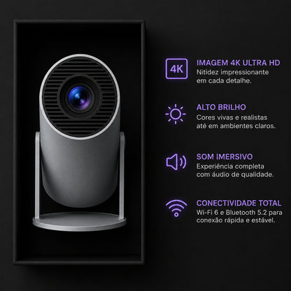 Mini Projetor HY300 4K