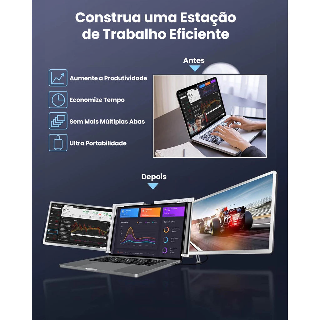 Extensor de Tela para Notebook que Duplica Sua Produtividade