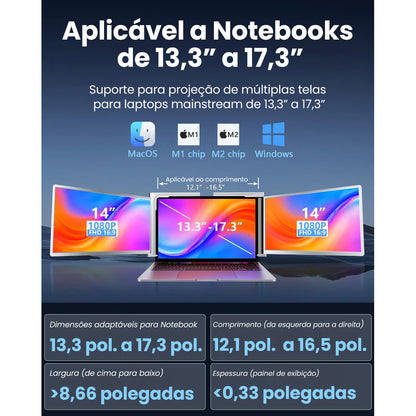 Extensor de Tela para Notebook que Duplica Sua Produtividade
